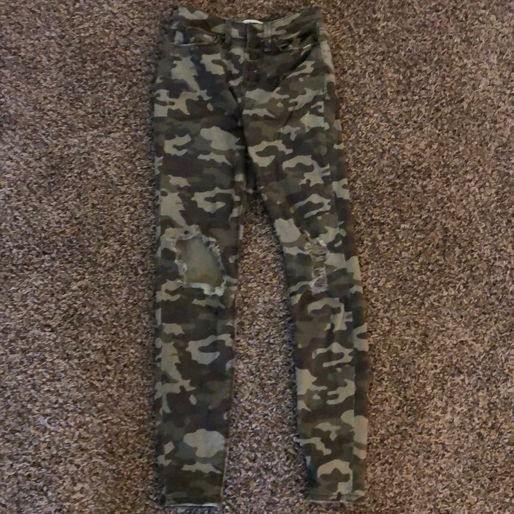 Cargo high rise jeggings